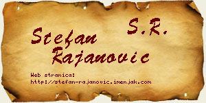 Stefan Rajanović vizit kartica